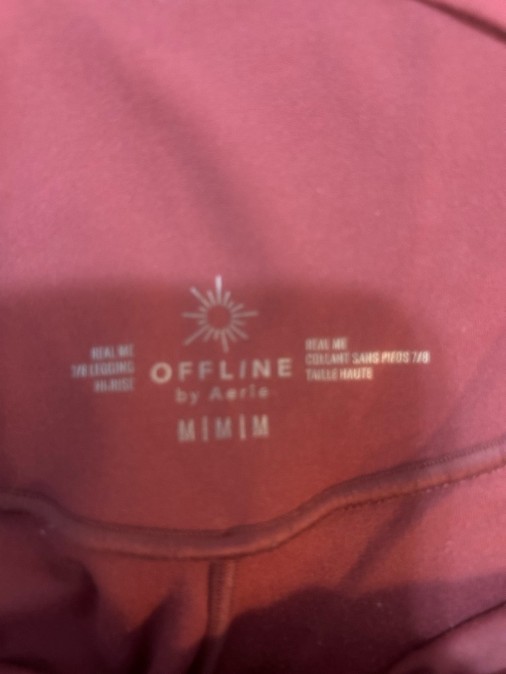 aerie Mauve-Pink High-Waist Leggings - Picture 2 of 2